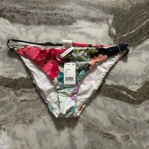 Trina Turk Floral Hipster Bikini Bottoms in Pink, Navy, White